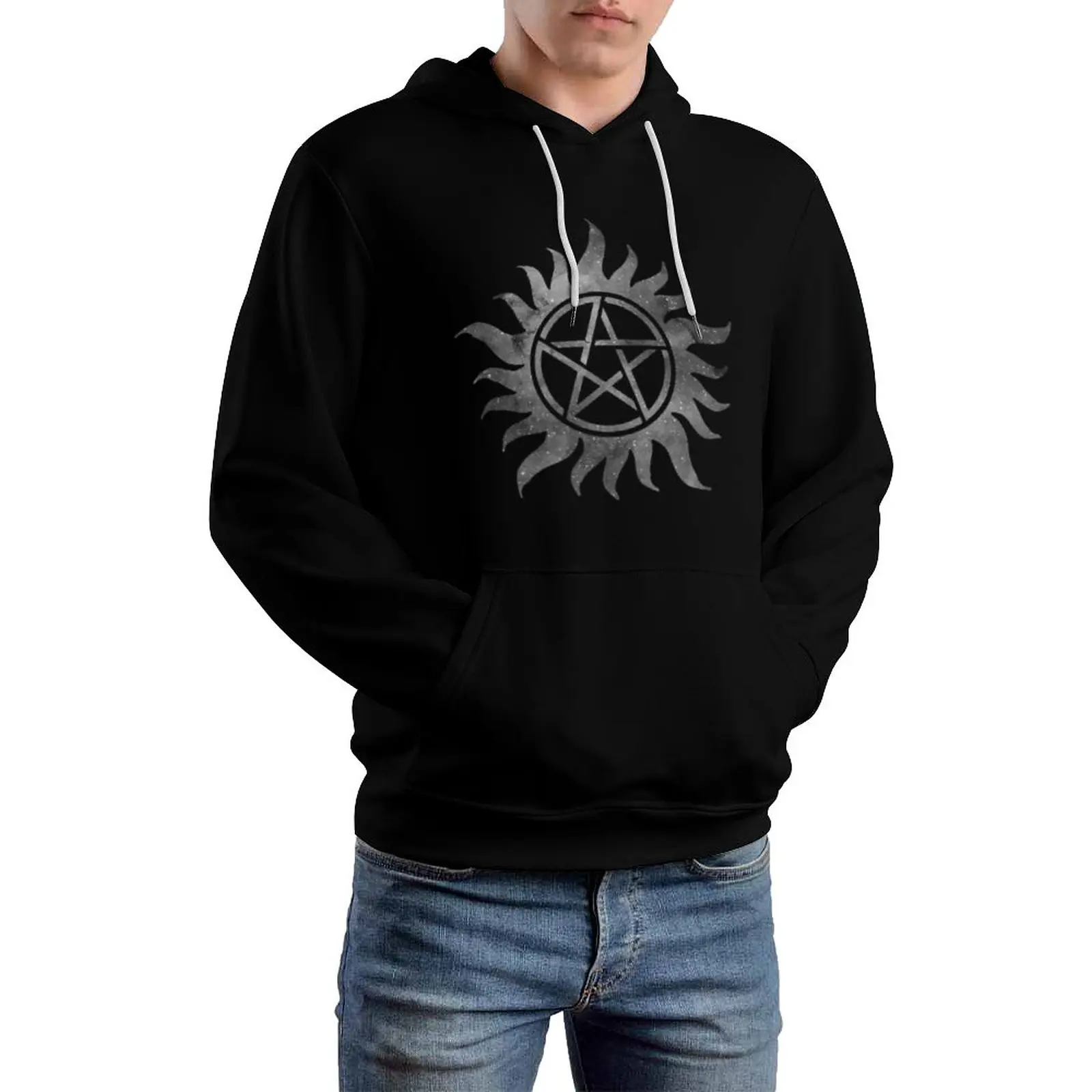

Printed Men Hoodie Anti-Possession Print,Trend Male and Female Street Party Culture History Art Sweater