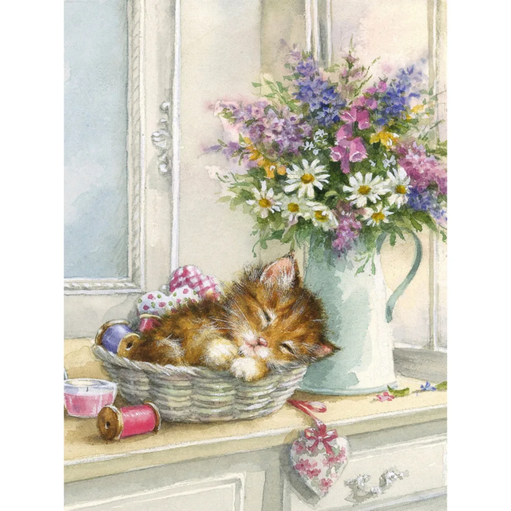 Tier Katze DIY Kreuz Stich 11CT Hand Handwerk Set Baumwolle Gewinde Gedruckt Leinwand Home Dekoration Für Wohnzimmer Neue Design – Detail 11