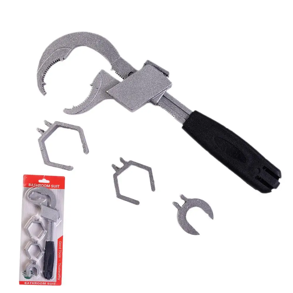 

Multifunctional Bathroom Wrench Sink Water Pipe 80mm Tool Bathroom Home Wrench Repair Wrench Adjustable Opening Special Lar F3G0