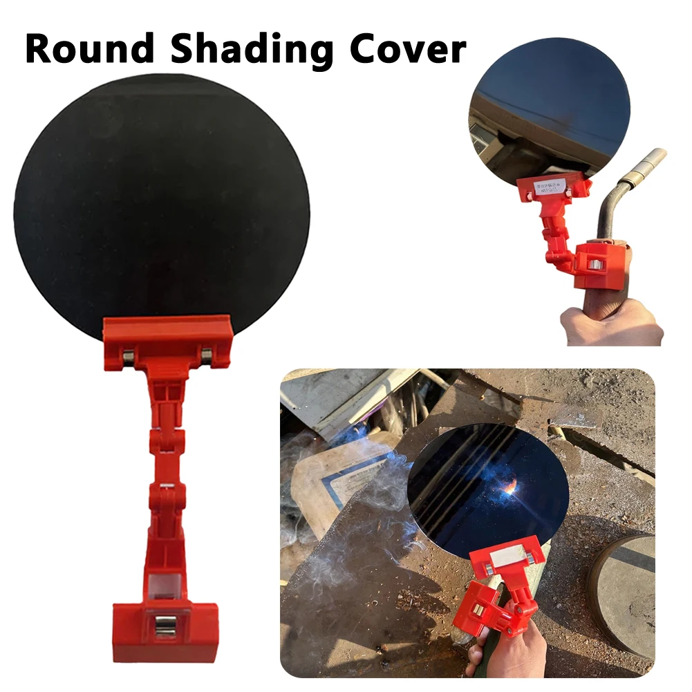 Universal Clip-On Round Shading Cover Adjustable Angle Shade Welding Shield Welding Blackout Panel for Torch