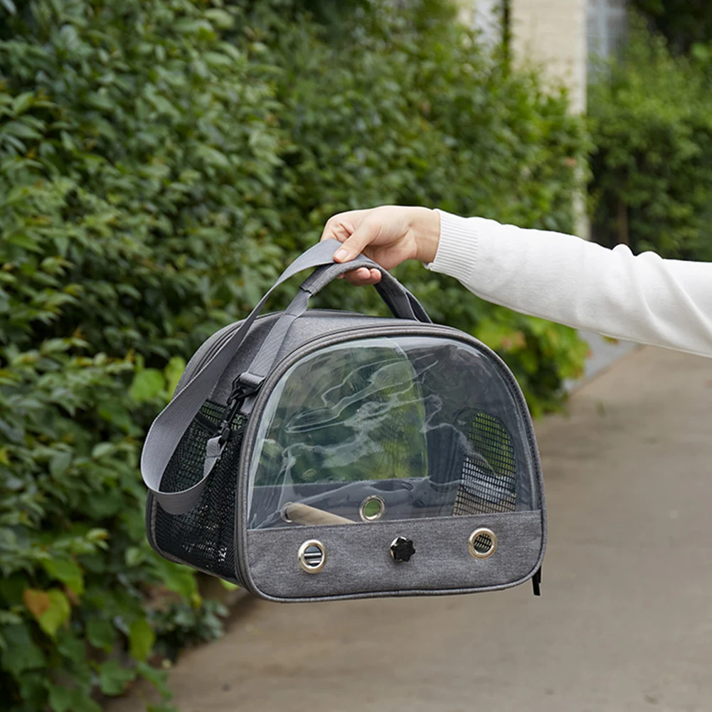 Pet Carrier Bird Carrier With Perch Parakeet Travel Carrier Bag Bird Backpack Travel Cage for Parrot Parakeets Small Pets Supplies