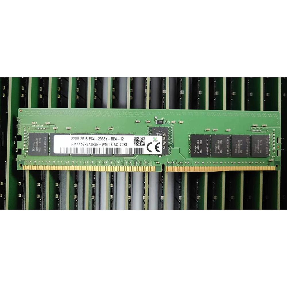 1 Pcs 32GB 32G 2R×8 DDR4 2933 PC4-2933Y RE4 ECC REG RAM For SK Hynix Memory HMAA4GR7AJR8N-WM 4 1 Pcs 32GB 32G 2R×8 DDR4 2933 PC4-2933Y RE4 ECC REG RAM For SK Hynix Memory HMAA4GR7AJR8N-WM - Image 2