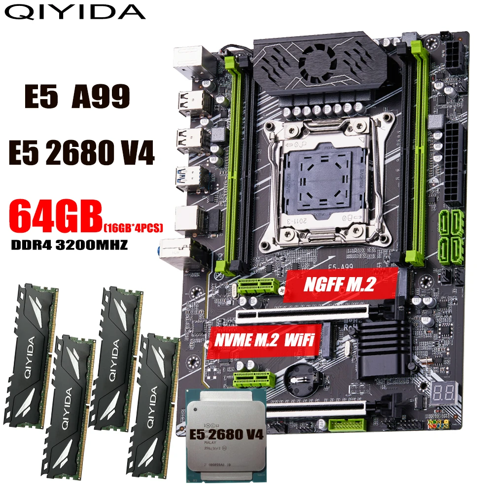 Intel Xeon E5-2680v4 x99dualマザーセット S818c7d6ea7114ef6925e7e5d61572