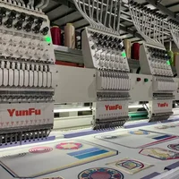 YunFu Computerized T Shirt 6 Heads Embroidery Machine 12 15 Needle High Speed 6 Head Embroidery Machine for Caps and T-shirt 1