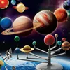Children Toys Planetary Model Puzzle Assembled Solar System Planetary Kids DIY Toy Set 3D Puzzle Toy Educational Puzzles New 2