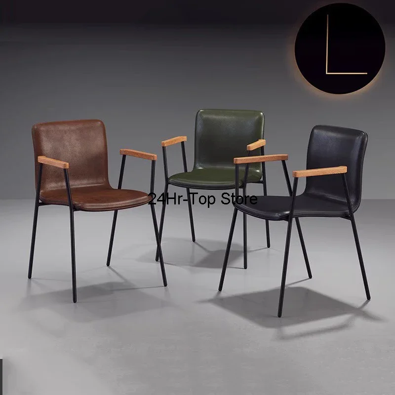 

Modern Minimalist Dining Chairs With Armrest Unique Kitchen Dining Chairs Vip Living Room Silla Comedor Postmodern Furniture