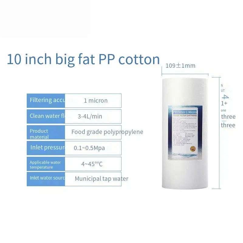 Description Picture 3 of item10inch/20inch Big fat pp cotton filter coconut shell sintered activated carbon filter