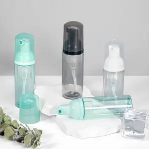 Plastic Foam Bottle 3pcs Leak Proof Reusable Foam Pump Bottle Set for Travel Hand Soap Dispenser Lotion Shampoo 50ml