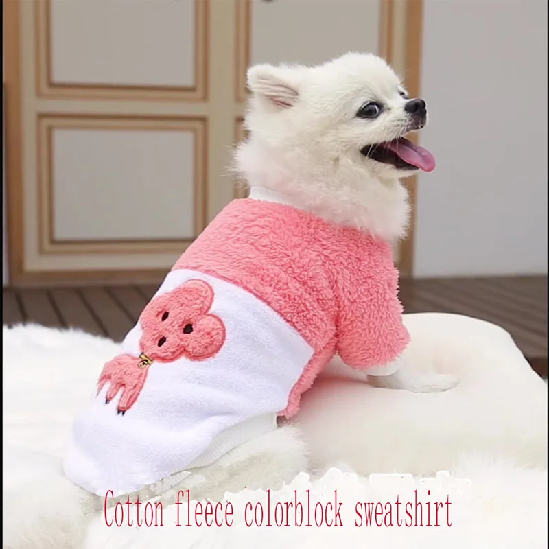 

Milk dog teddy dog cat pet clothing supplies autumn and winter warm than the bear method fighting clothes Shu cotton velvet clot