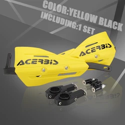 Universal Dirt Bike Handguard Protector - Enhanced Off-Road Motorcycle Hand Protection (Black Yellow)
