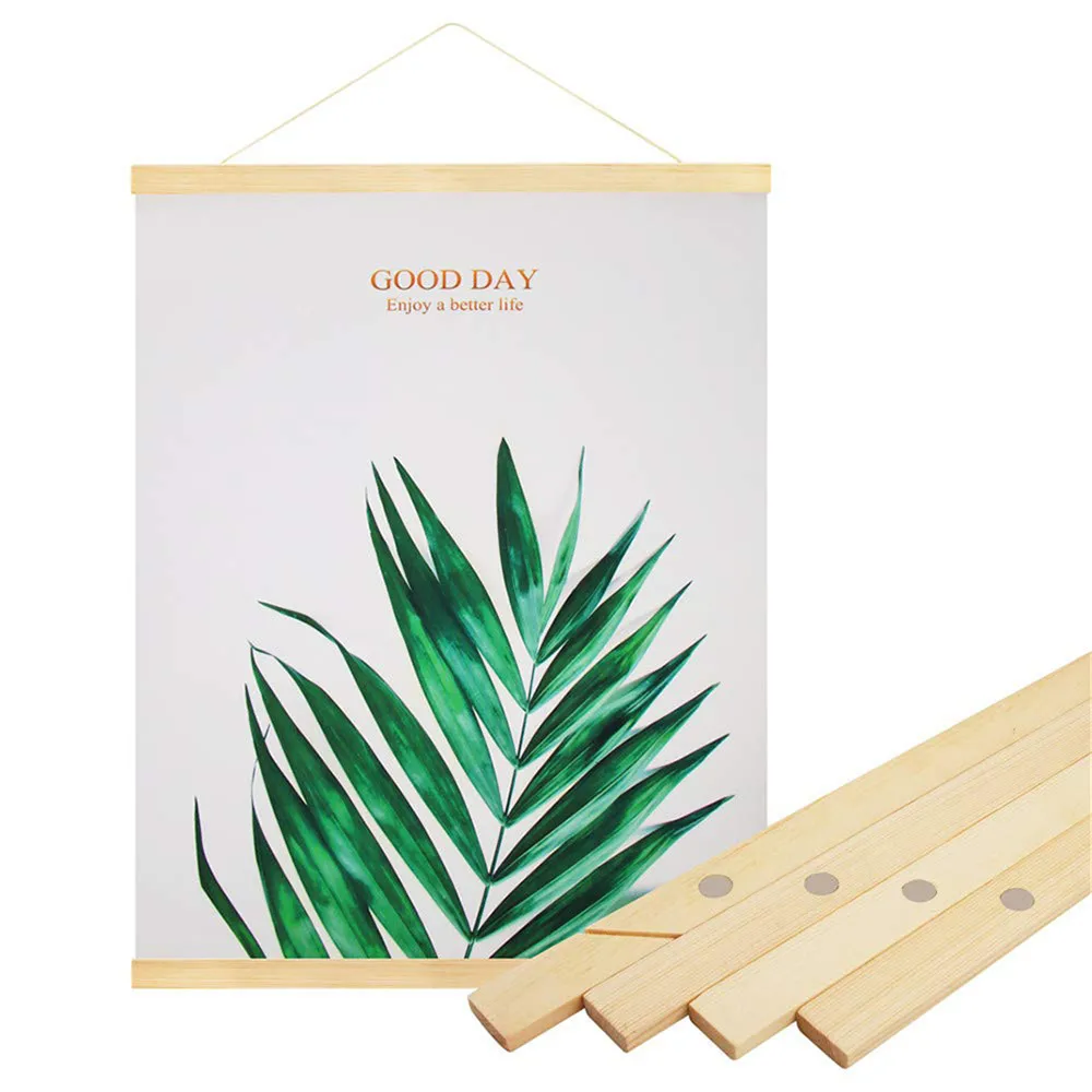 Home Room Decor Wooden Canvas Poster Hanger Diy Wooden Frame