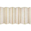 10 Panel Room Divider Square Design - Black 3