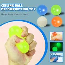 Brinquedos da inquietação das crianças 4 pçs pegajoso alvo bola push squeeze anti stress brinquedos bola de teto luminosa brinquedos sensoriais squishy