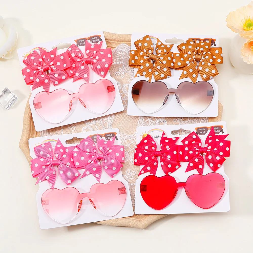 Butterfly Hair Clips for Girls - Cute Glasses Hairpins Headband Set Fashion Party Hair Accessories Gifts Kids Bow Barrettes