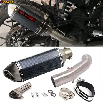 For KTM 390 250 Adventure ADVMotorcycle Exhaust Escape Moto Muffler Middle Link Pipe DB Killer for KTM 390 ADV 250 ADV 2020-2022