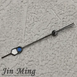 Elegant Silver and Black Watch Hands with Green Luminous Feature - 13mm (Blue B1)
