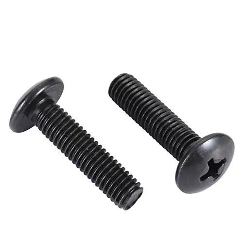 10Pcs/lot M2 M2.5 M3 M3.5 M4 M5 M6 TM Screws Phillips Truss Mushroom Head Screw Black Plated Electronic Carbon Steel Screws - Image 2