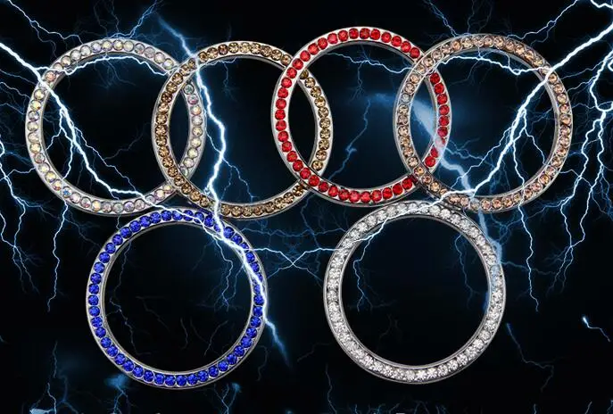 

Diamond Decoration Keyhole Cover Circle 1 Pc Accessories for Vehicles Car Ignition Ring for Honda Vezel Odyssey Fit Accord