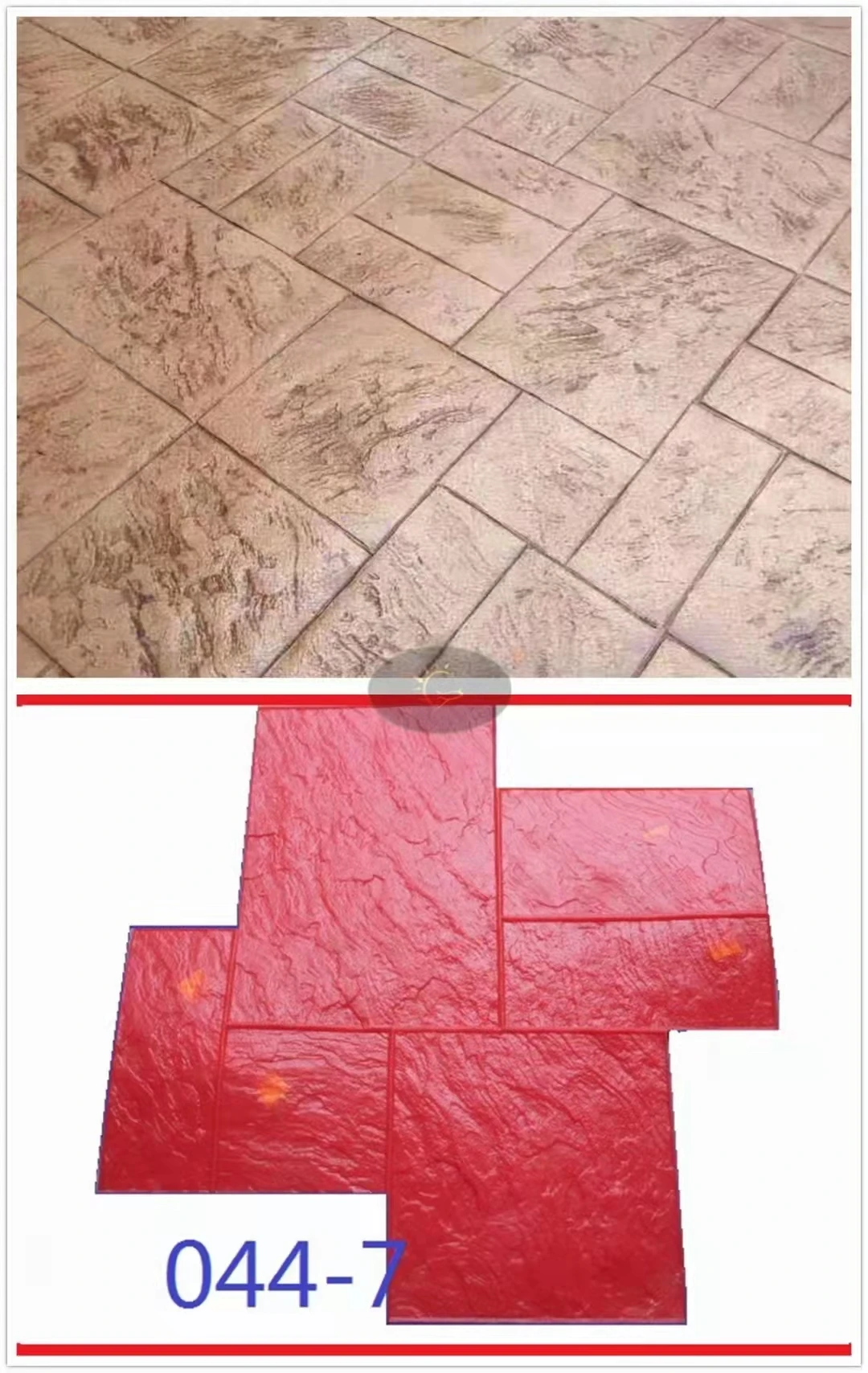 Embossed Floor Mold Stamping Material PU Concrete art color DIY printing ground can be cement mould MYFS