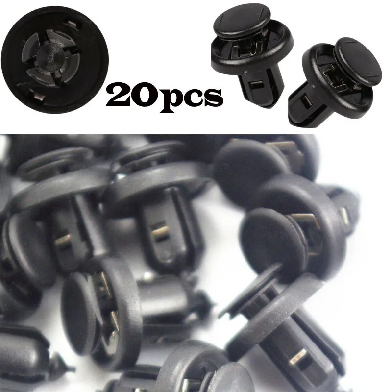 

20pcs Car Fastener Clip Front Bumper Fix Clip Push Type Retainer W/ Metal Insert 91505-S9A-003 For Honda Auto Accessories