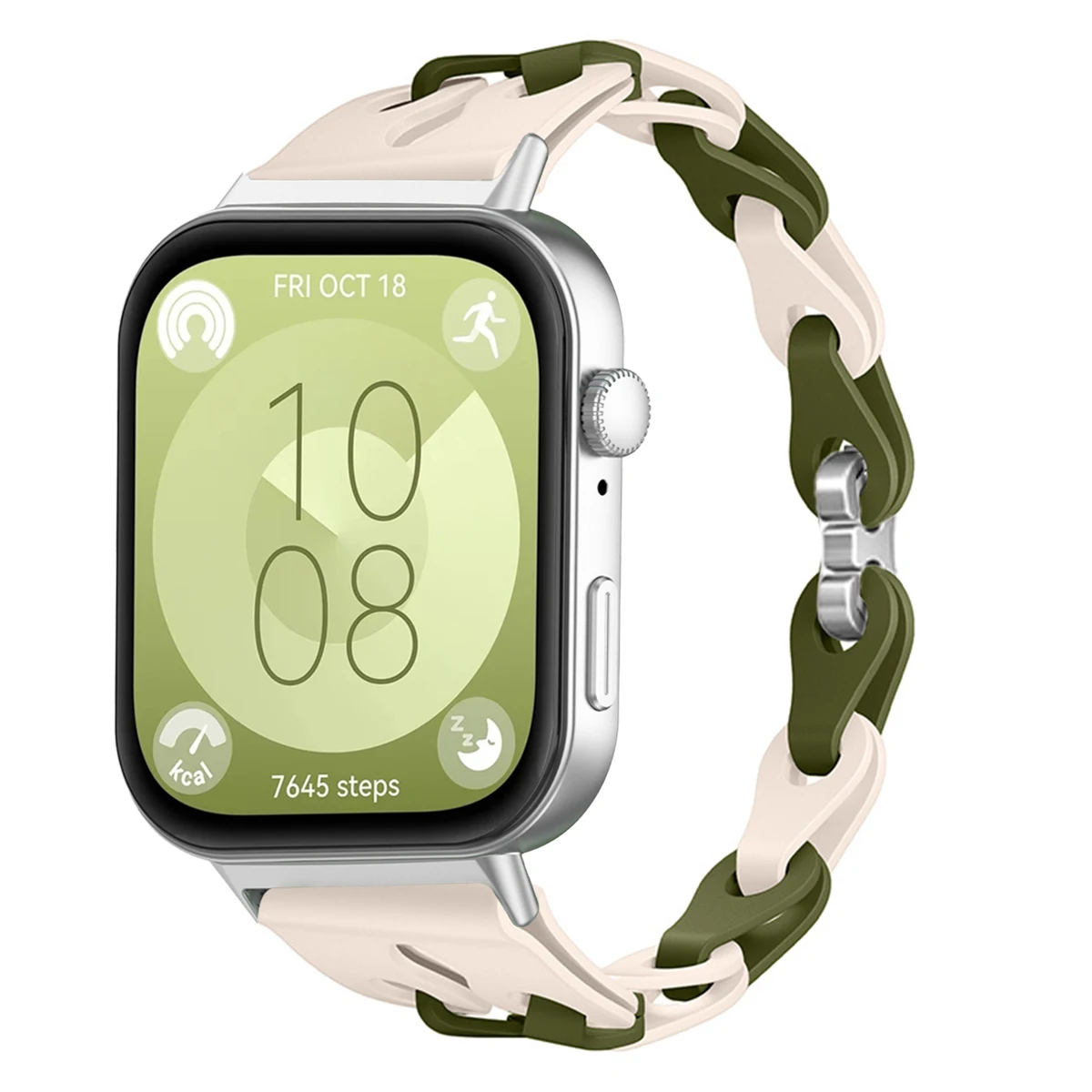 Elegant Chain Silicone Strap - Adjustable Wristband Bracelet Replacement Accessories