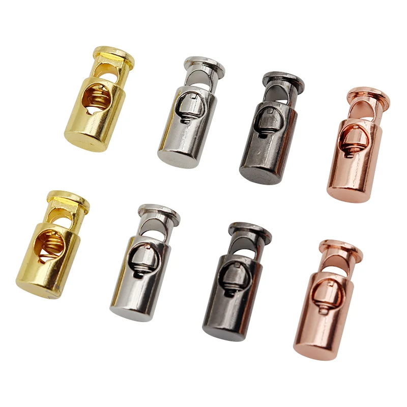 Weiou(20Pcs/10sets) Luxury Shoe Buckle Stoppers Zinc Alloy Metal Cord Lock Hollow Spring Buckles Drawstring Stops Accessories