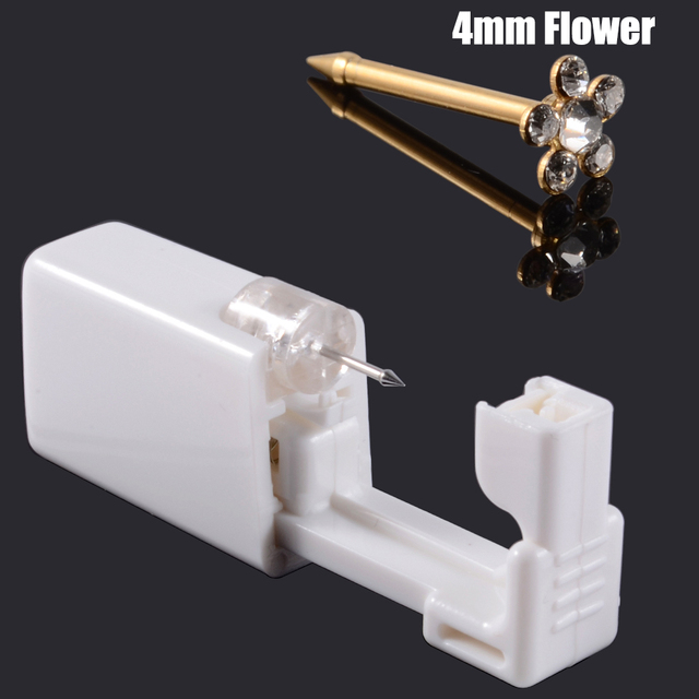 Unit Disposable Safe Sterile Piercing Unit For Gem Nose Studs Piercing Gun Piercer Tool Machine Kit Earring Stud Body Jewelry