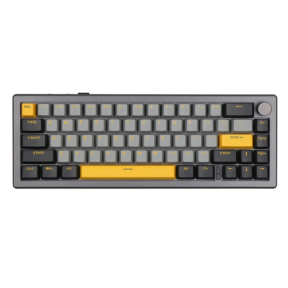 Epomaker-ワイヤレスメカニカルキーボードノブ、ek68、65% シール、rgb 