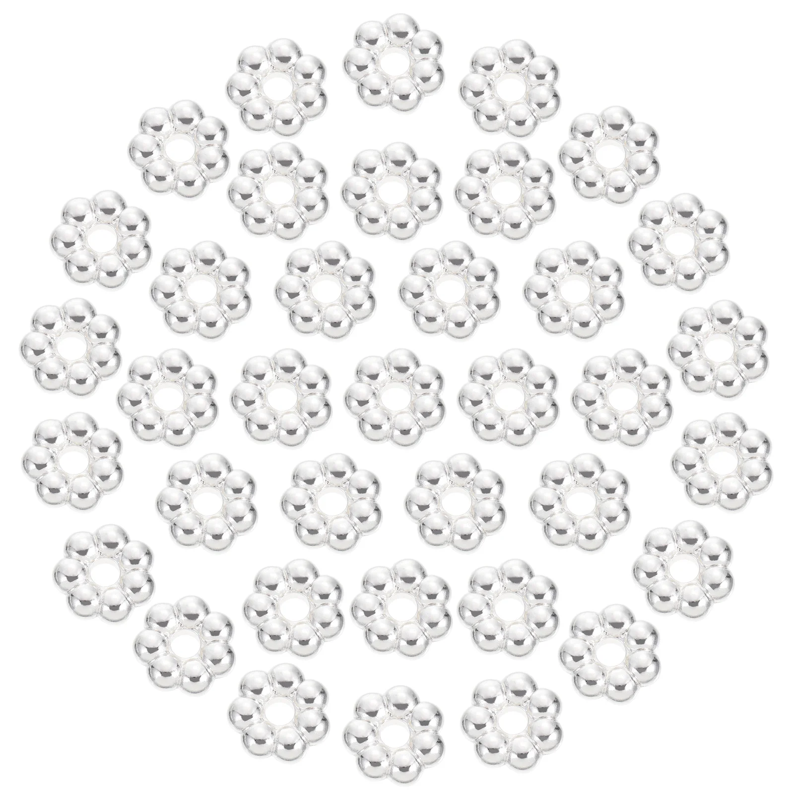 

2000Pcs Flower Shape Septal Bead 6mm Tibetan Style Daisy Spacer Beads Loose Beads for DIY Bracelet Necklace Jewelry Making