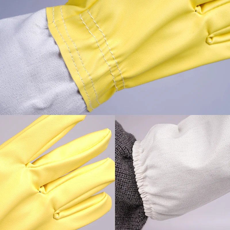 Beekeeper Prevent Beehive Tools Stab Resistant Gloves Beekeeper Gloves Protective Sleeves Professional Anti Bee for Apiculture