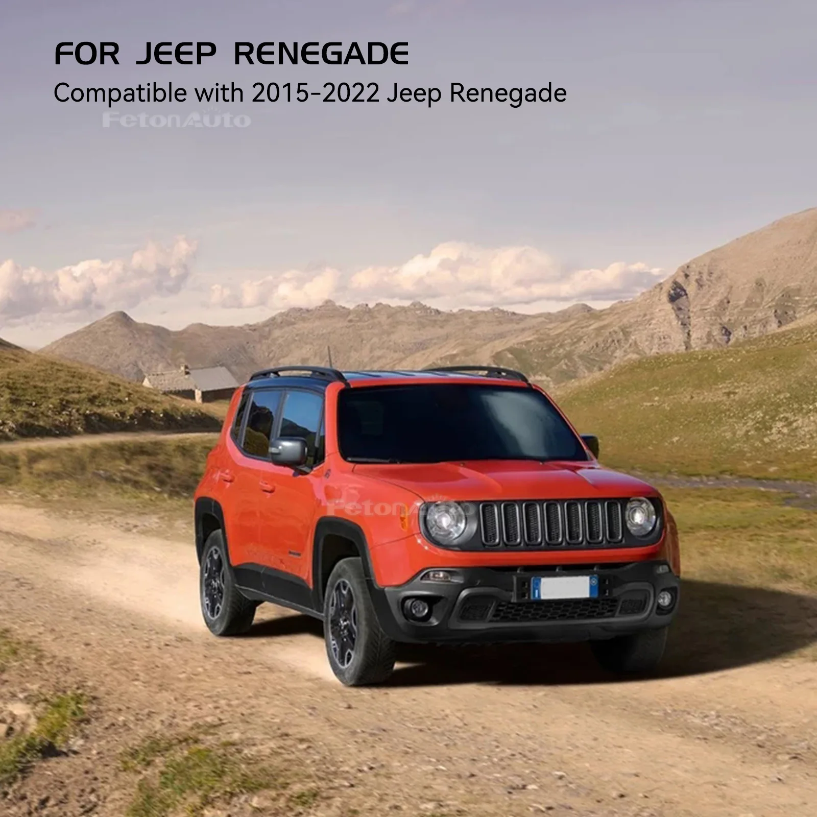 Indicatori Di Direzione Sequenziali Ambra Per Jeep Renegade 2015-2022 - Striscia LED Per Specchietto Retrovisore, Lenti Fumé, IP67