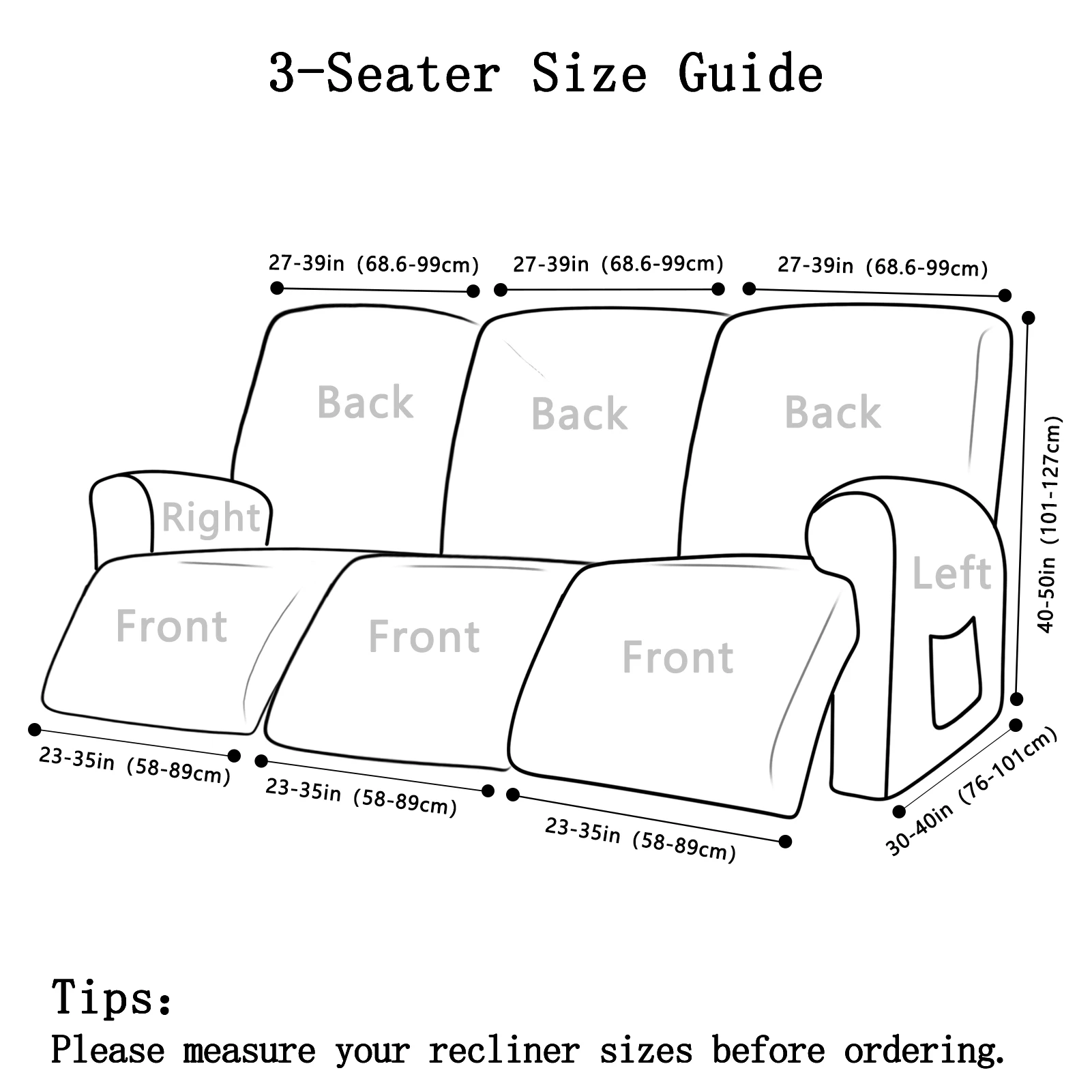 Jacquard Recliner Sofa Cover Elastic Sofa Protector Lazy Relax Armchair Covers Couch Cover Stretch Slipcovers For Home Decor