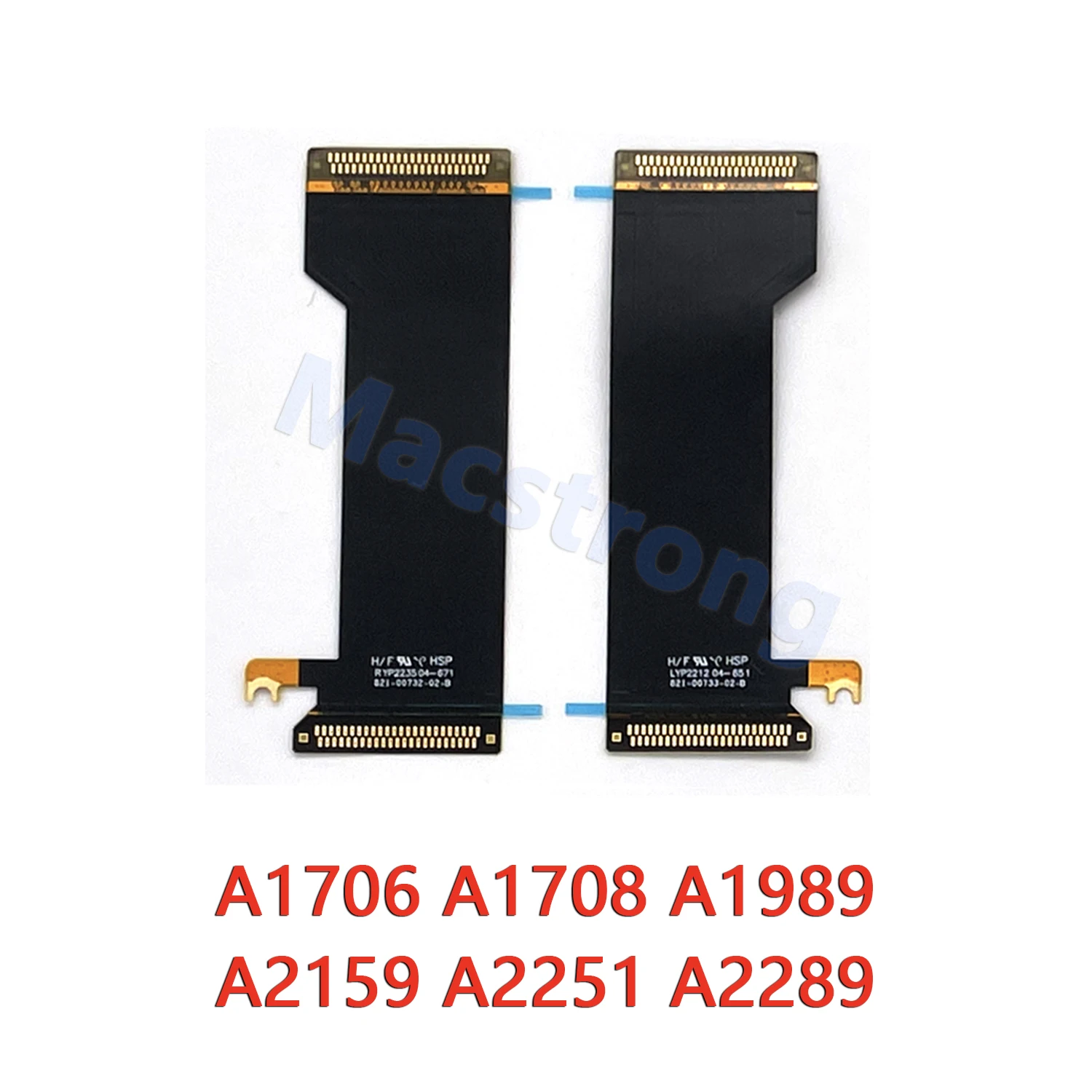 100쌍 오리지널 A1708 유리 케이블 MacBook Pro A2159 A2289 A2179 A1706 LCD 스크린 케이블 플렉스 821-00732/00733