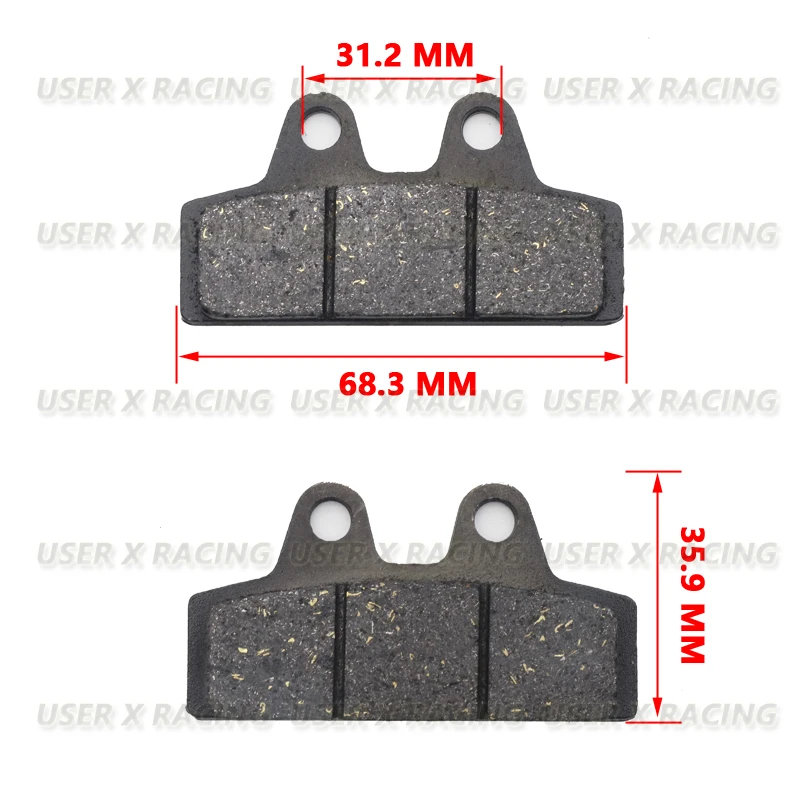 USER-X Universal motorcycle disc brake pad Brakes Front Rear Disc Brake Pads block Shoes AB pump honda scooter X men Yadea