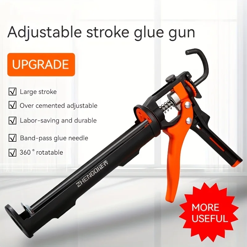 1pc Automatic Glass Glue Gun - Labor-Saving, Adjustable, and Ergonomic Hand Tool with Easy Glue Breaking and Smooth Application 5
