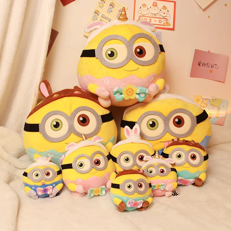Hot New 12cm Minions Characters Yellow Plush Toys Bob Stuart Soft Dolls Toys & Hobbies Christmas Birthday Gifts - 3