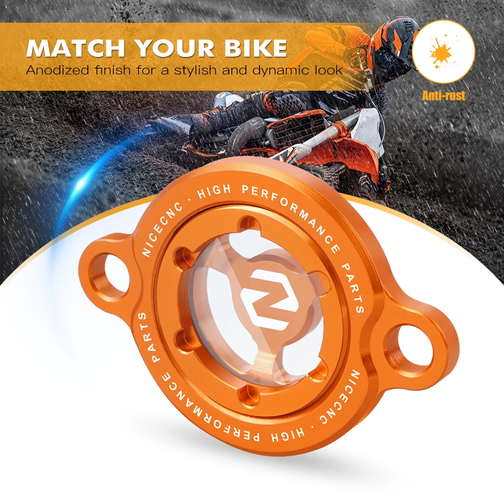 NiceCNC Engine Oil Filter Cap Cover Plug For GASGAS GAS GAS MC EX EC