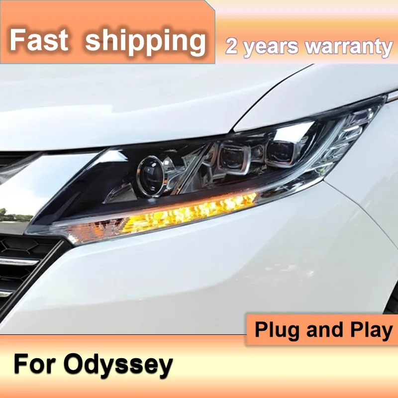 

Car Styling for Honda Odyssey Headlamp 2016-2019 Odyssey Headlight DRL Turn Signal High Beam Projector Lens