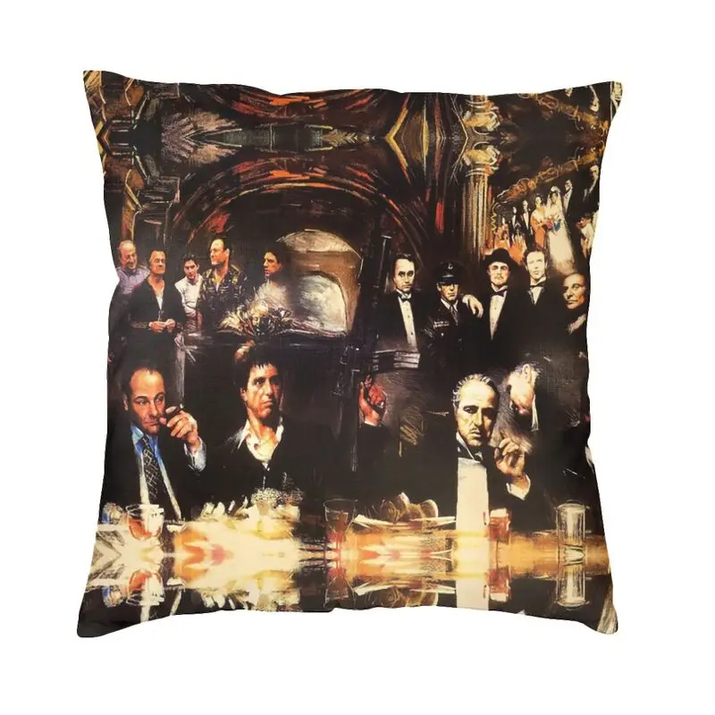 

The Godfather Gangster Movie Cushion Covers Sofa Living Room Gangster Square Throw Pillow Cover 40x40cm Pillowcase
