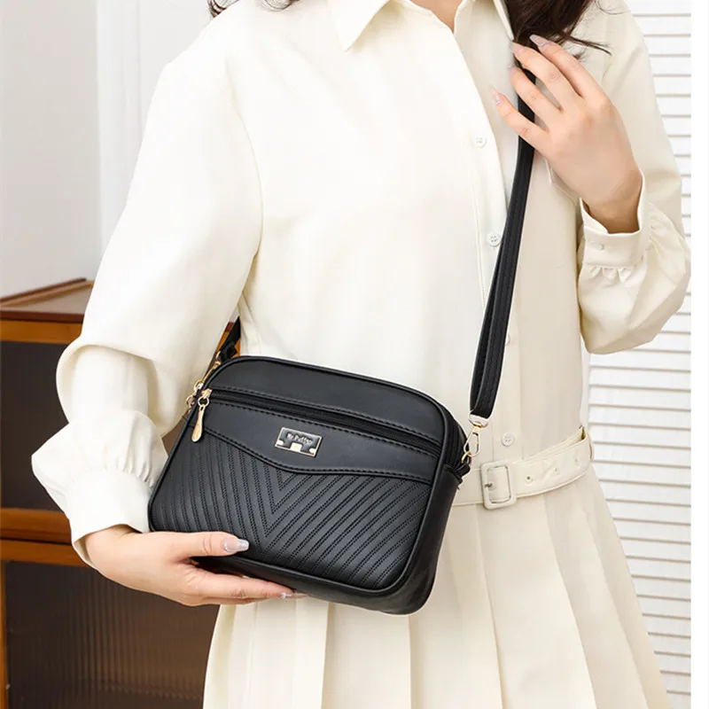 New Summer Women&rsquo;s Handbag Skew Cross Underarm Bag Foreign Trade Printing One Shoulder Small Square Bag Crossbody Bag Straw Crossbody Bag Pu Crossbody Bag