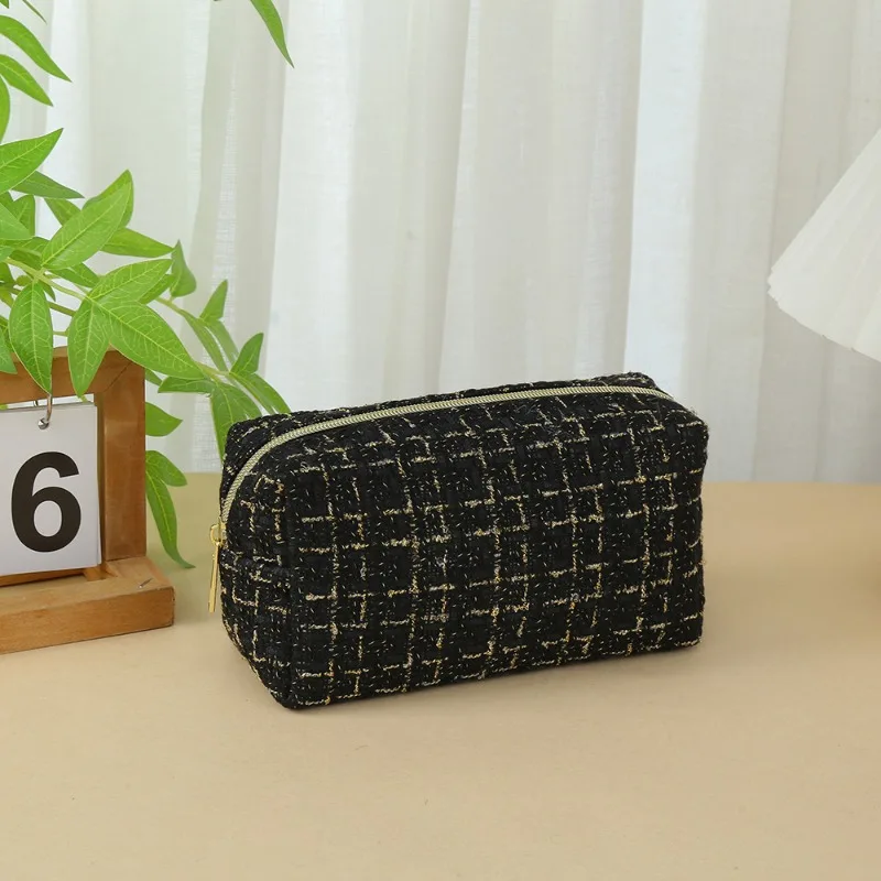 Fashion Women Clutch Makeup Bag Cosmetic Storage Bag Large Capacity Portable Travel Toiletries Storage Bag Student Pencil Case