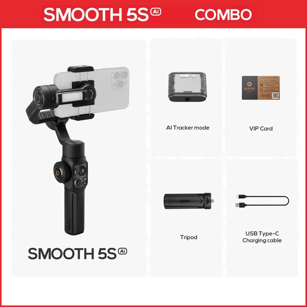【新品】ZHiyun SMOOTH 5S スマートフォンスタビライザー Smooth 5S – Zhiyun Japan