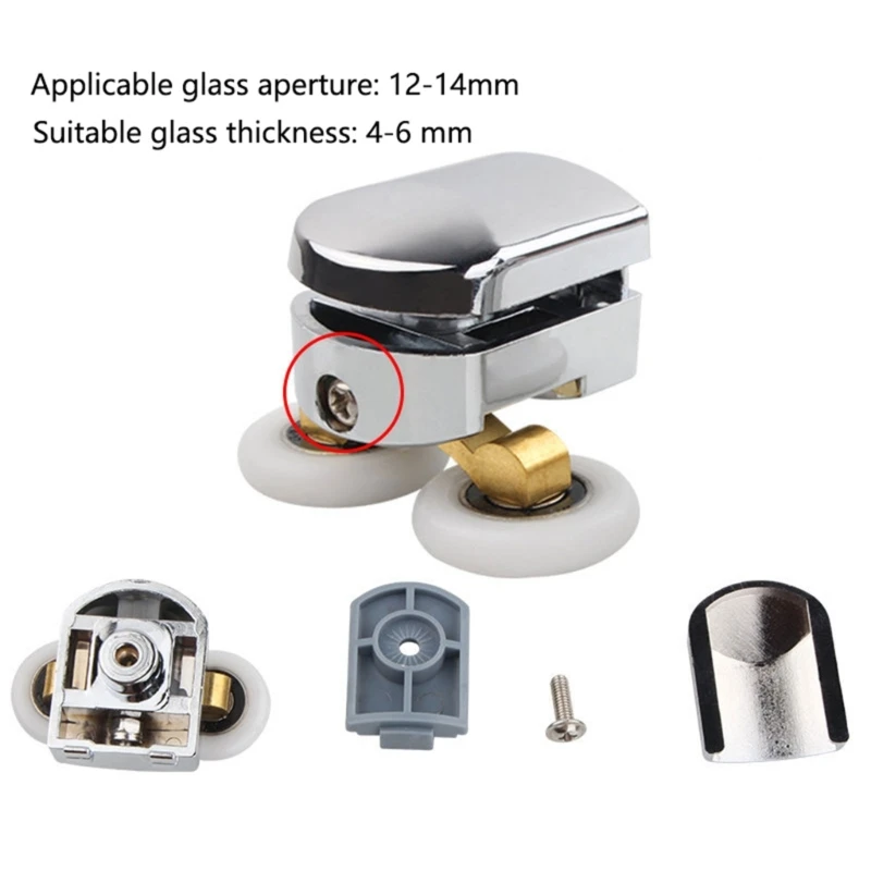Shower Door Sliding Glass Door Pulleys Replacement Bearing Rollers Runner Shower Room Cabins Swinging Pulley