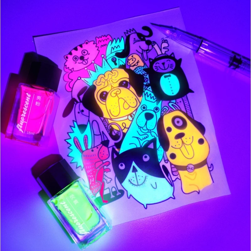 18ml/50ml Invisible Ink Color Fluorescent Ink High Brightness Safe