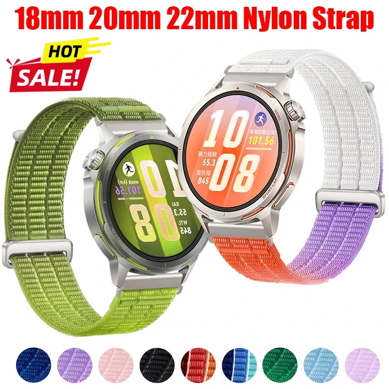 Premium Sport Nylon Loop Band for Smart Watches - Universal Fit, Multiple Sizes Available