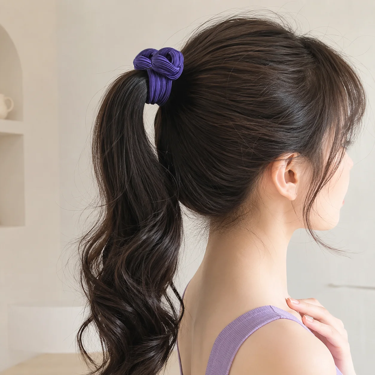 Elegant High Elastic Hair Tie - No Damage Korean Hair Accessory