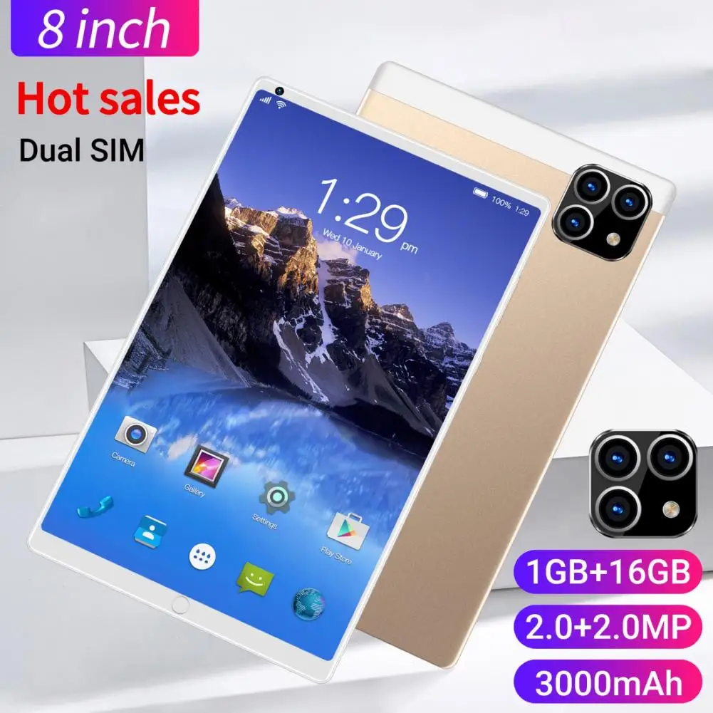 Tablet pc Android com Octa Core Tela Sensível ao Toque de Alta Resolução Chamada Telefônica Suporte 3g Sim Rede Wifi Polegadas - Imagem 3