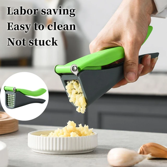 Garlic Press Stainless Steel Kitchen Garlic Crusher Easy To Clean