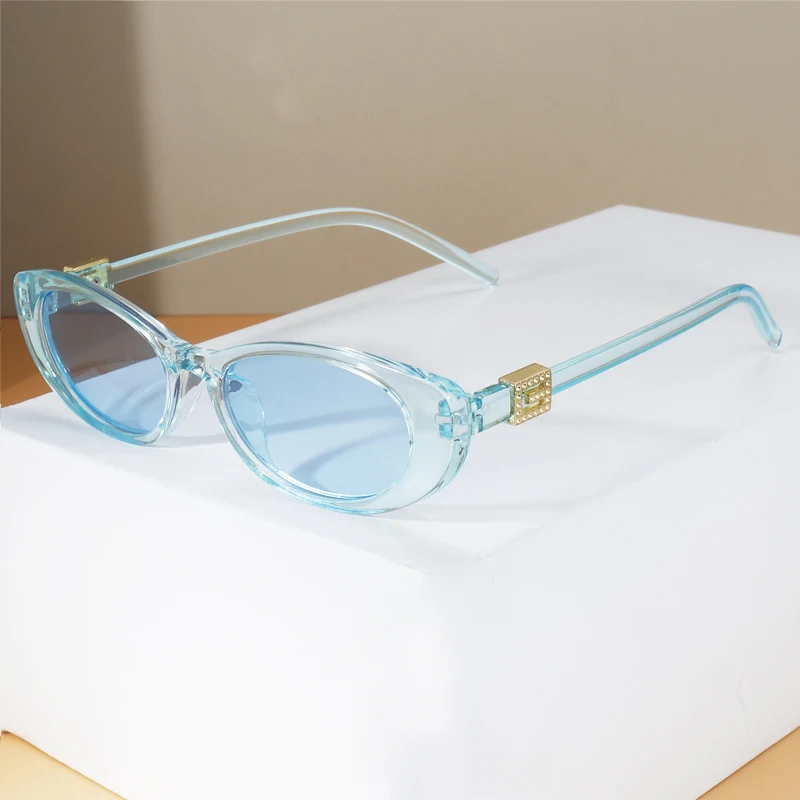 1 Stück/4 Stück Sexy Katzenaugen-Sonnenbrille für Damen Luxusmarke Kleiner Rahmen Sonnenbrillen für Frauen Mehrfarbige Gläser Sommer-Reisebrillen – Detail 9