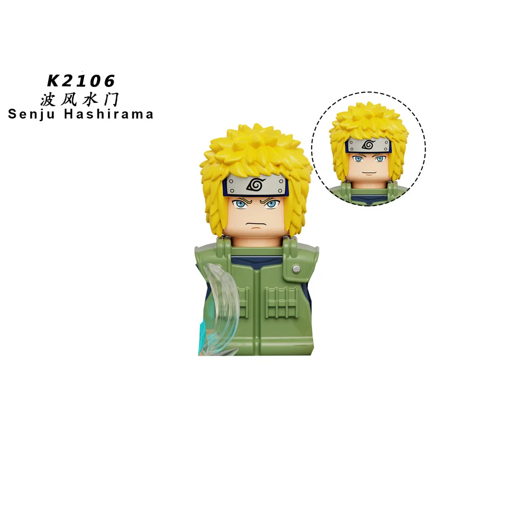 Naruto Anime Series Action Figure Doll Hatake Kakashi Senju Hashirama Building Blocks Doll Ornament Model Decoration Kids Gifts